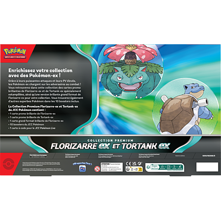 Coffret Pokémon – Collection Premium Florizarre EX & Tortank EX