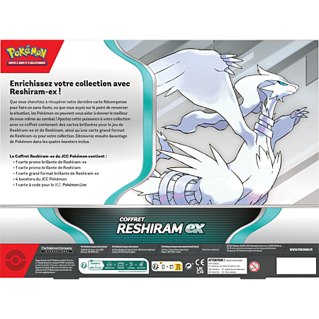 Coffret Pokémon Reshiram ex – Exclusivité E.Leclerc