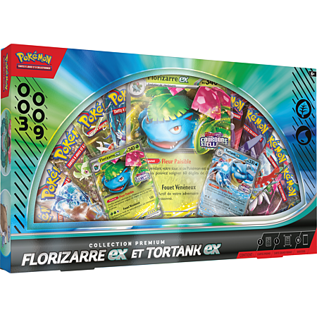 Coffret Pokémon – Collection Premium Florizarre EX & Tortank EX